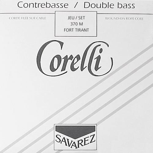 CORELLI  Orchester Set contrabassnaren, staal medium