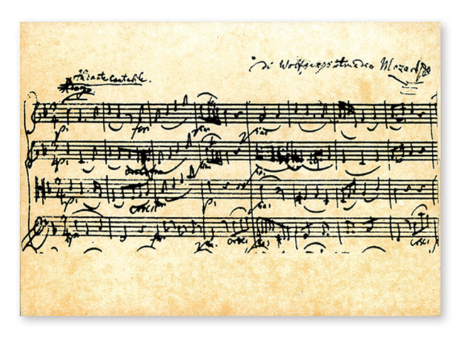 Postkaarten - Mozart 