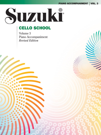 Suzuki methode Cello pianobegeleiding Boek 3 