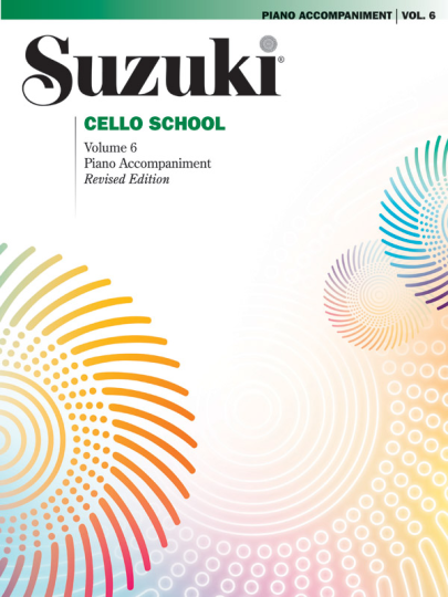 Suzuki methode Cello pianobegeleiding Boek 6 
