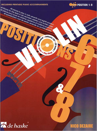 VIOLIN POSITIONS 6, 7 + 8 met  Audio-CD 