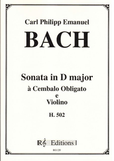 Bach, Carl Philipp Emanuel (1714-1788): Sonate D-Dur, H 502 