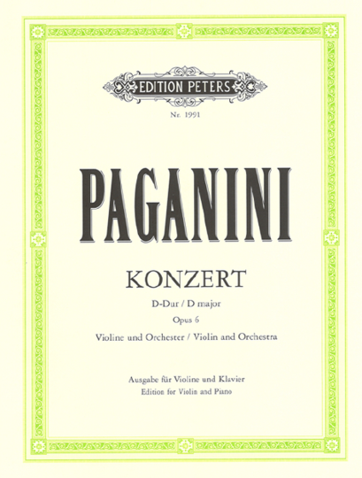 N. Paganini, Konzert Nr. 1 D-Dur, op. 6 