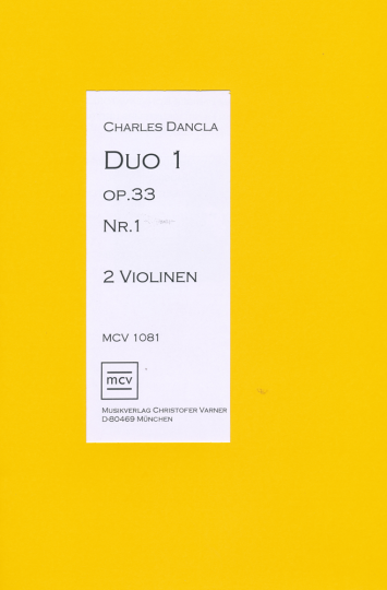 Bladmuziek- Charles Dancla, Duos op.33 Nr. 1 