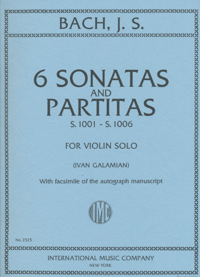 Bach, 6 Sonaten und Partiten BWV 1001-1006 