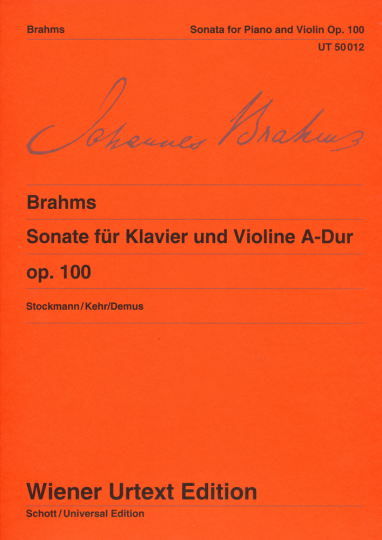 Brahms, Sonate voor piano en viool A-Dur, op. 100 