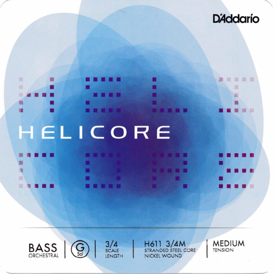 D´ADDARIO  Helicore Set snaren contrabas  - H  SOLO, medium 